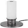 6_Currey & Company 12.0" Galavant Nickel Cordless Rechargeable Table Lamp more views