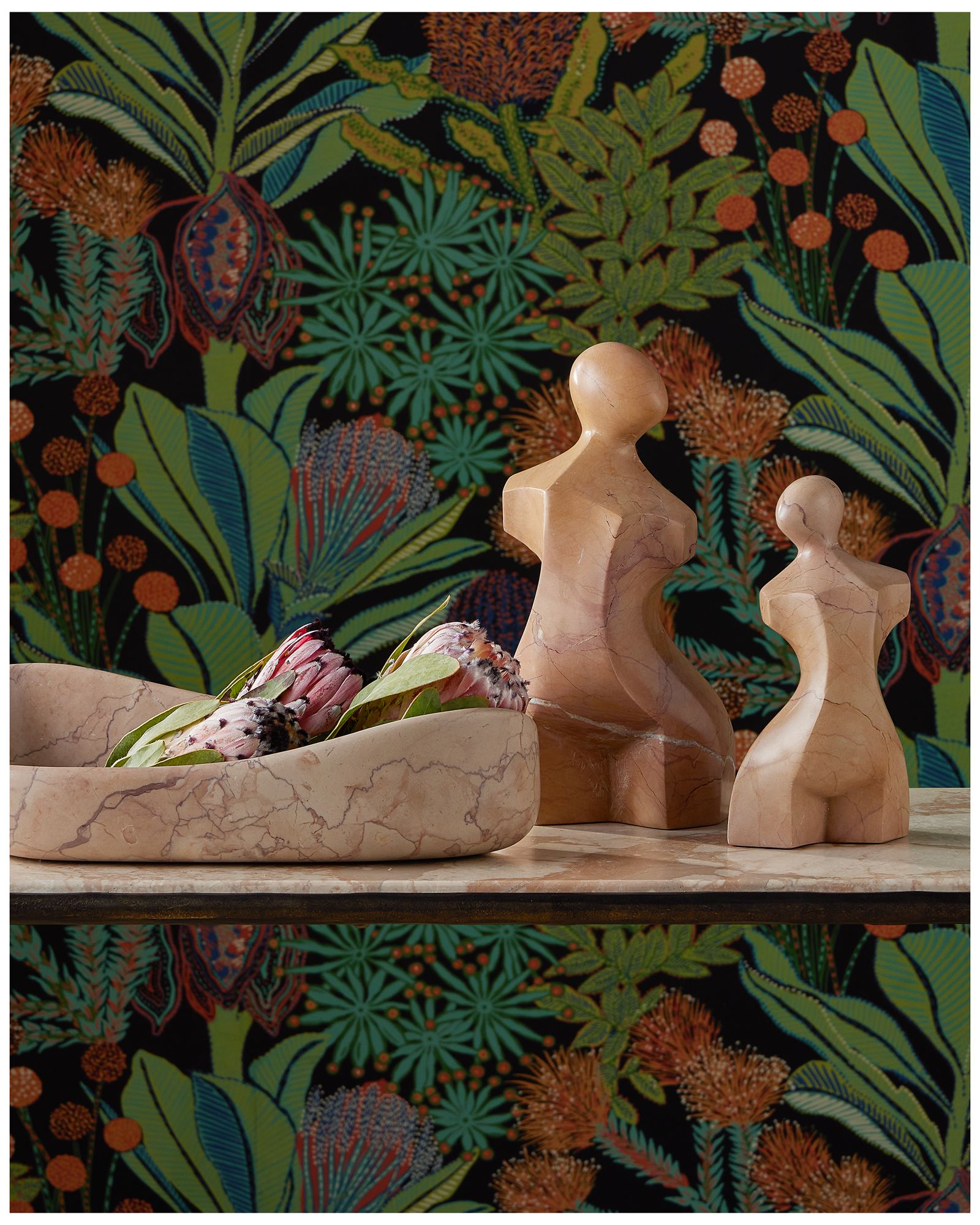 Image 6 Currey & Company 12.25" x 6" x 4" Giada Rosa Large Bust Sculpture more views