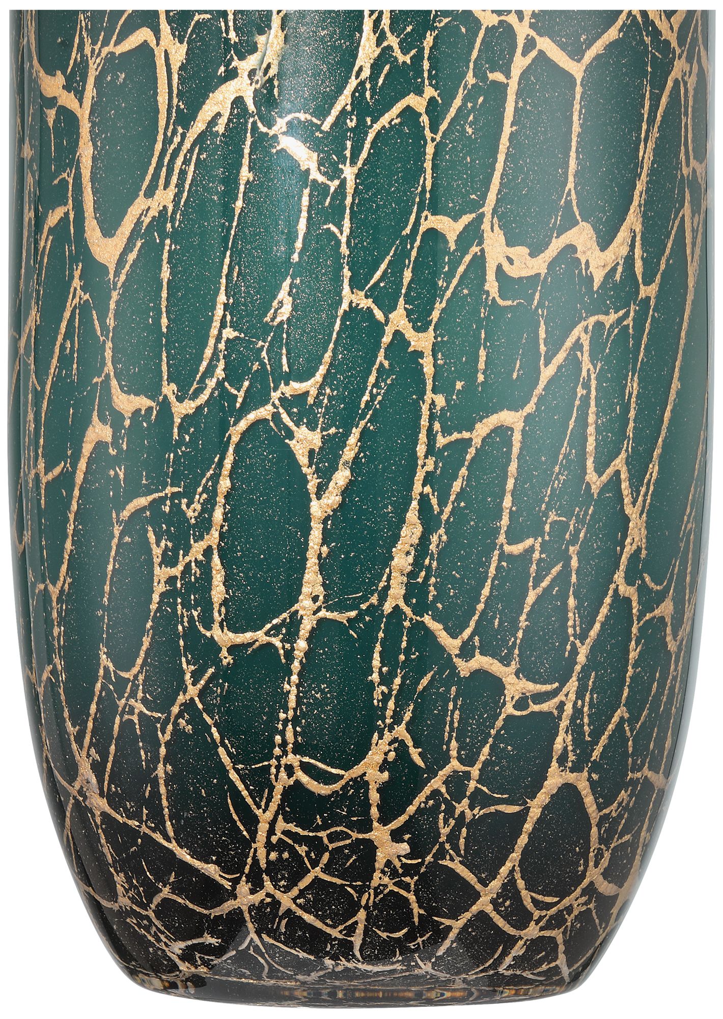 Image 3 Currey & Company 13.5" Vitry Green & Gold Vase more views