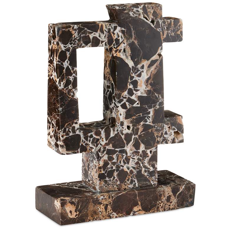 Image 1 Currey & Company 13.5" x 4" x 10" Blount Marble Object