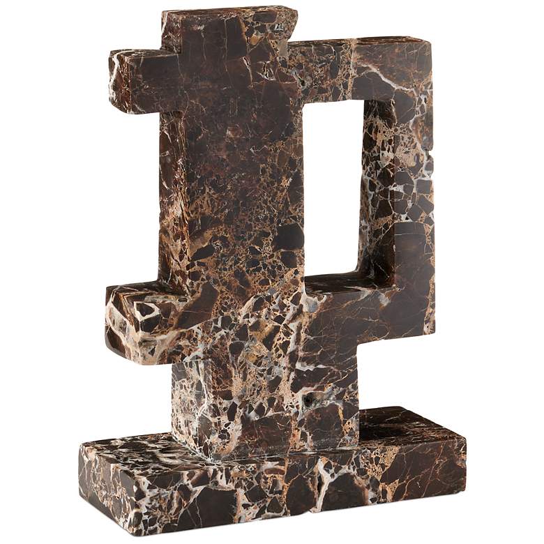 Image 4 Currey & Company 13.5" x 4" x 10" Blount Marble Object more views