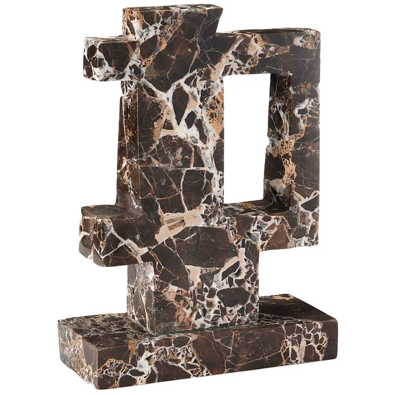 Image 5 Currey & Company 13.5" x 4" x 10" Blount Marble Object more views