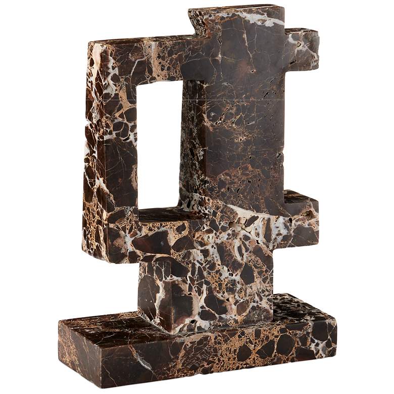 Image 7 Currey & Company 13.5" x 4" x 10" Blount Marble Object more views