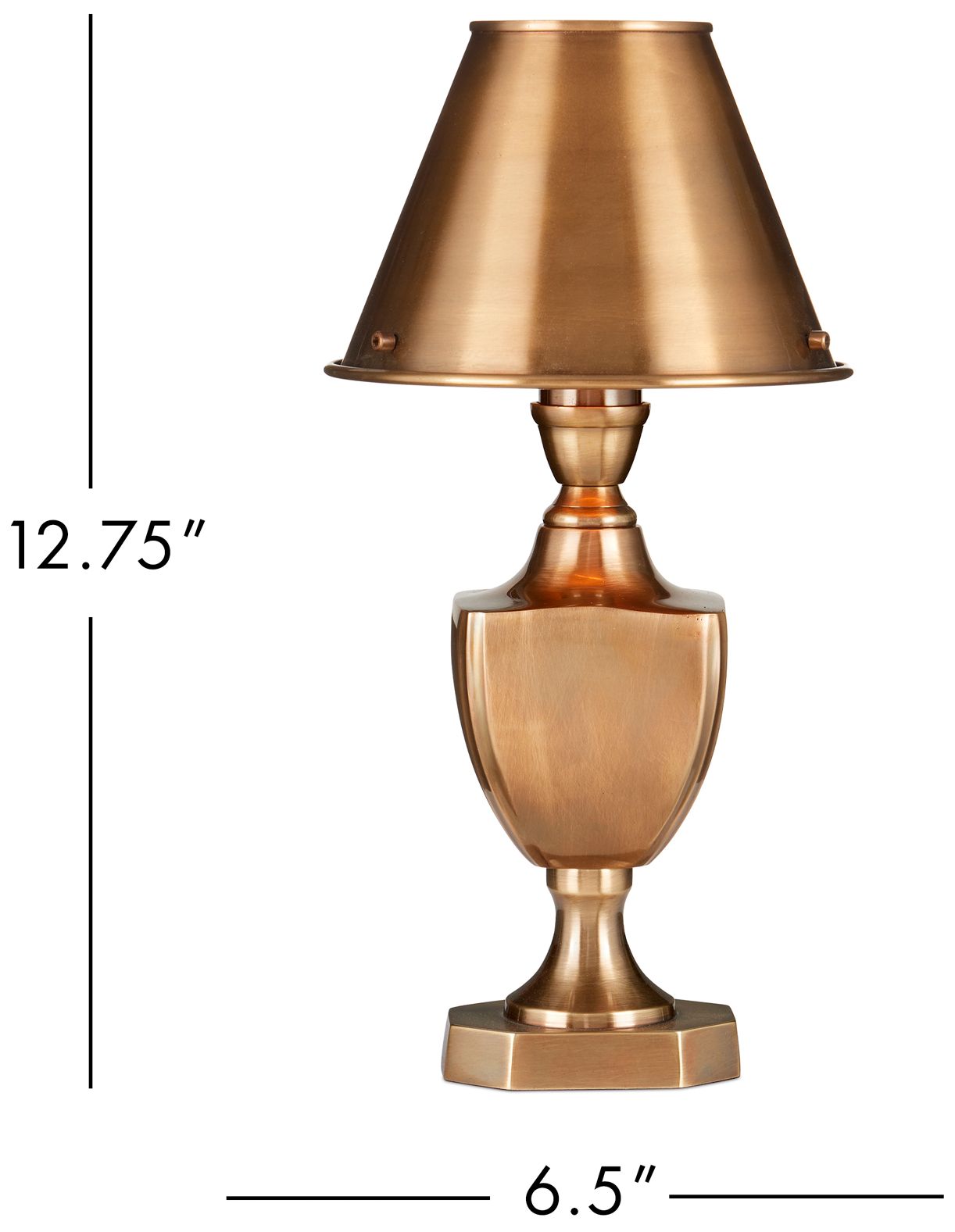 Currey & Company 13" High Antique Brass Table Lamp