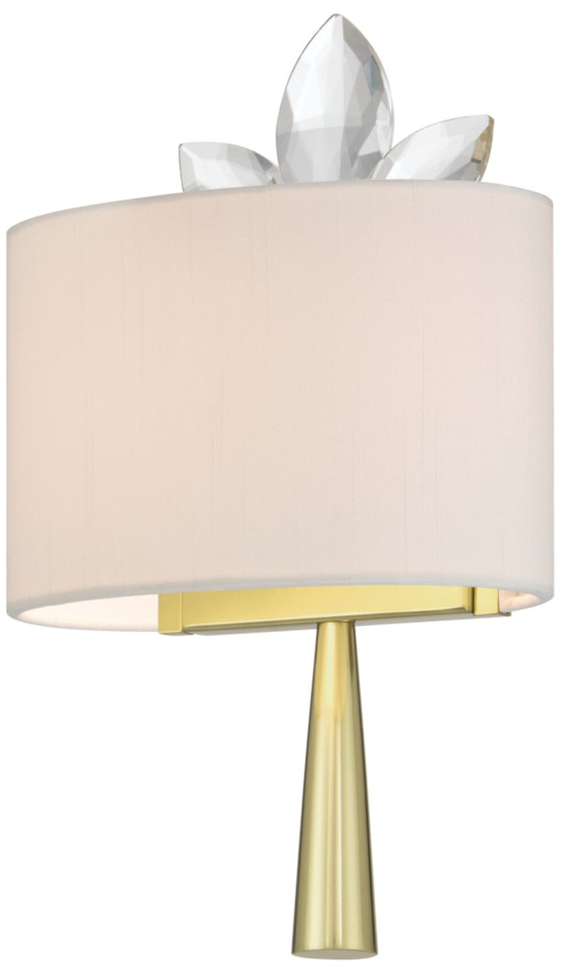 Image 3 Currey & Company 13" High Brass Wall Sconce more views
