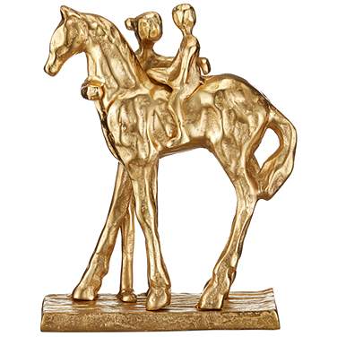 Currey & Company 13" x 10" x 4" Dujardin Equestrian Sculpture