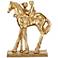 Currey & Company 13" x 10" x 4" Dujardin Equestrian Sculpture