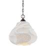 1_Currey & Company 15.25" Wintershall White 1-Light Pendant
