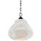 Currey & Company 15.25" Wintershall White 1-Light Pendant