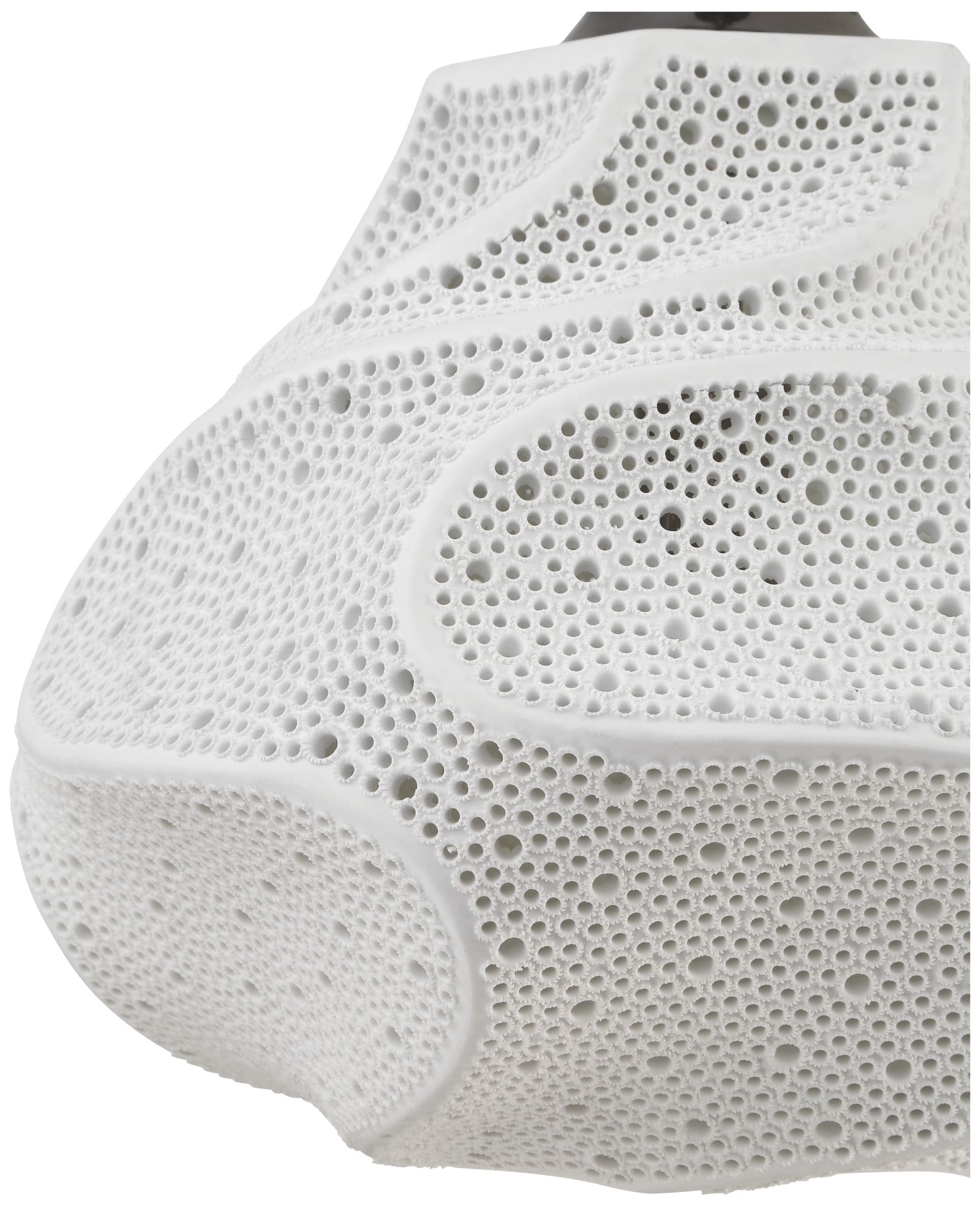 Image 2 Currey & Company 15.25" Wintershall White 1-Light Pendant more views