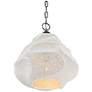 3_Currey & Company 15.25" Wintershall White 1-Light Pendant more views