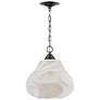 4_Currey & Company 15.25" Wintershall White 1-Light Pendant more views
