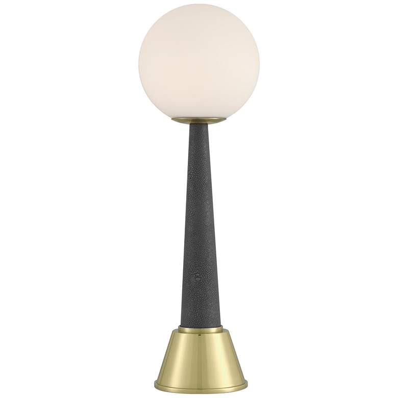 Image 1 Currey & Company 16.0" Sortie Brass Cordless Rechargeable Table Lamp