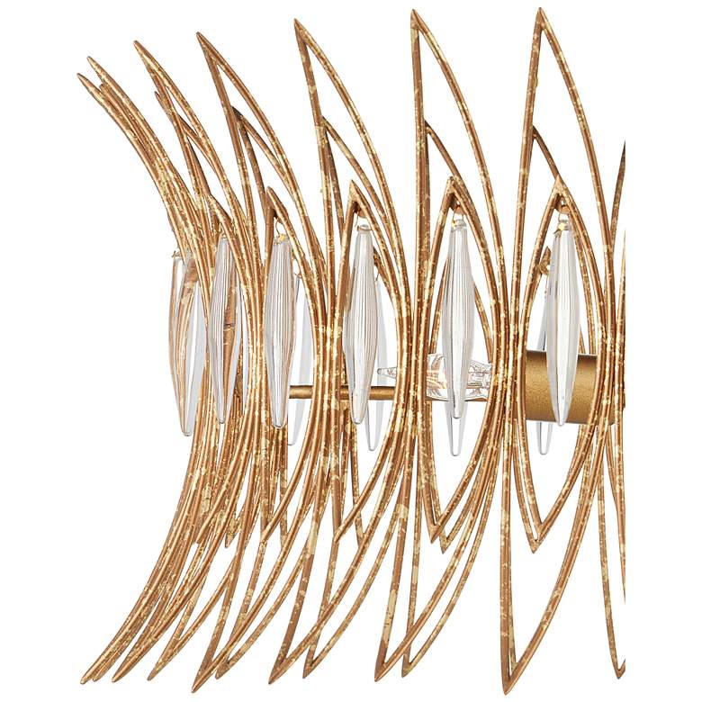 Image 2 Currey & Company 16" x 20" Marquise 3-Light Semi-Flush Mount more views