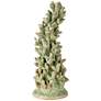 1_Currey & Company 17" x 6" Staghorn Green Coral Object