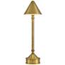 1_Currey & Company 18.0" Traipse Brass Cordless Rechargeable Table Lamp
