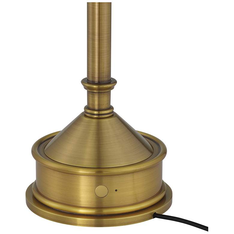 Image 4 Currey & Company 18.0" Traipse Brass Cordless Rechargeable Table Lamp more views