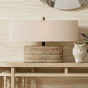 Currey & Company 18.5" Innkeeper Rustic Oval Table Lamp