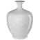 Currey & Company 18" Crystalline White Vase