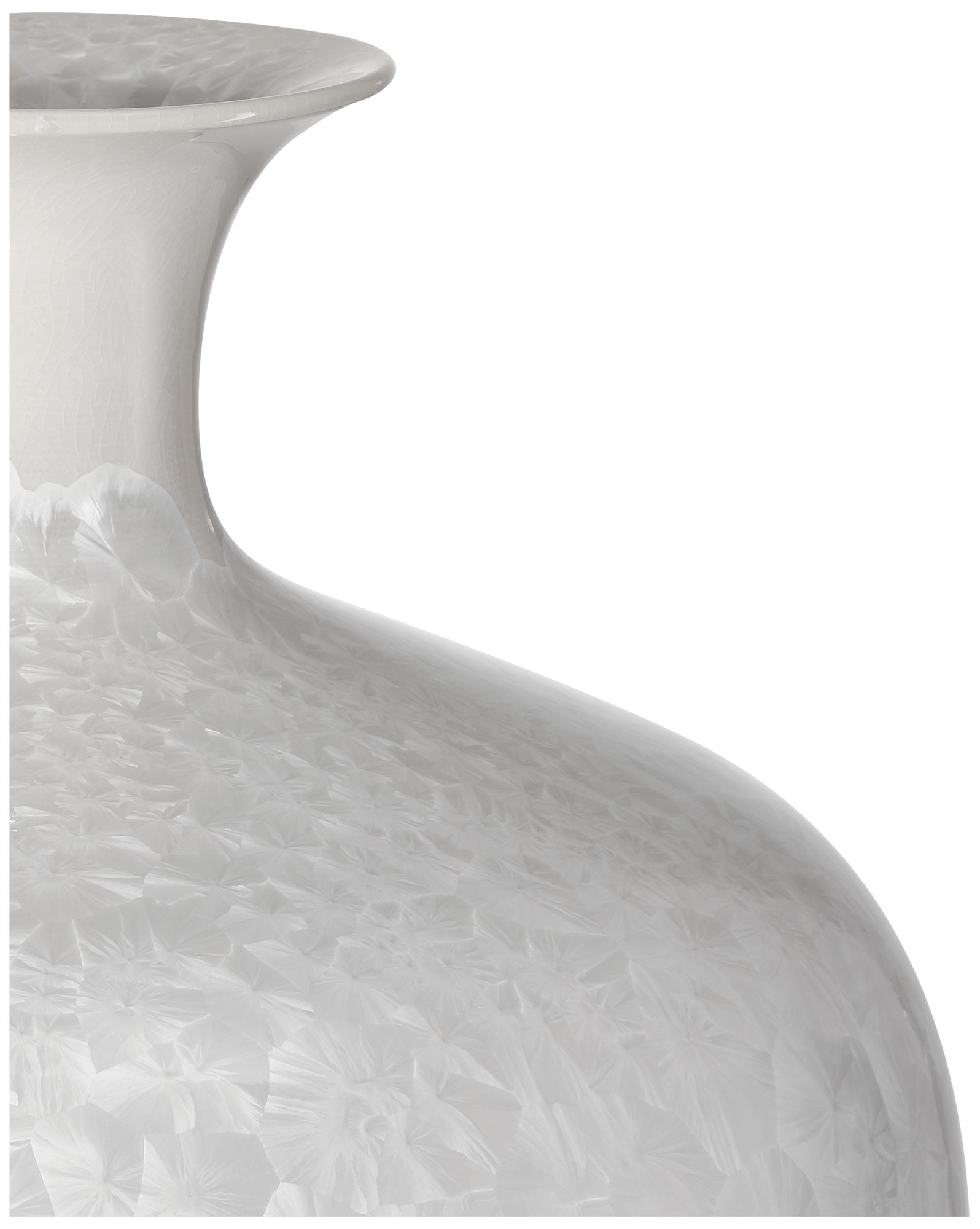 Image 2 Currey & Company 18" Crystalline White Vase more views
