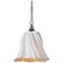 Currey & Company 19.5" Twirl White 1-Light Pendant