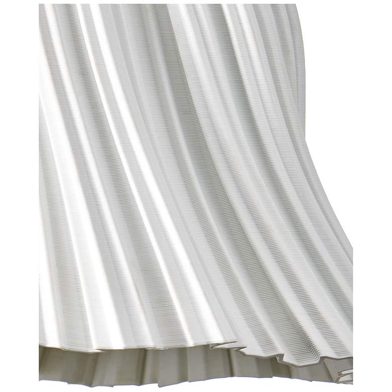 Image 2 Currey & Company 19.5" Twirl White 1-Light Pendant more views