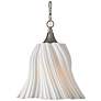 3_Currey & Company 19.5" Twirl White 1-Light Pendant more views