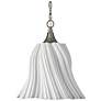 4_Currey & Company 19.5" Twirl White 1-Light Pendant more views