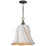 6_Currey & Company 19.5" Twirl White 1-Light Pendant more views