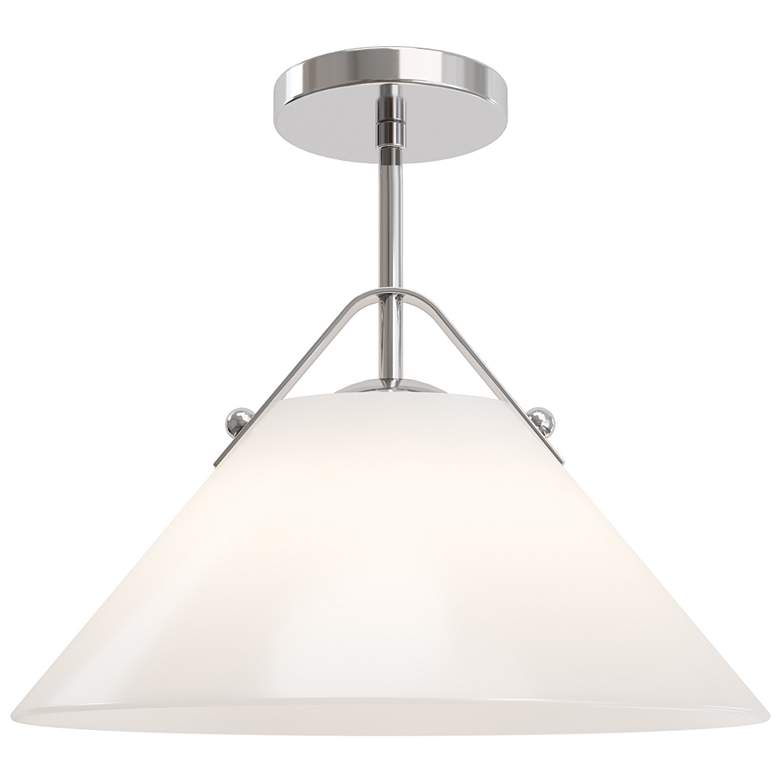 Image 1 Currey & Company 19" Bronwen Nickel 1-Light Pendant