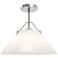 Currey & Company 19" Bronwen Nickel 1-Light Pendant