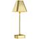 Currey & Company 20.0" Gadabout Brass Cordless Rechargeable Table Lamp