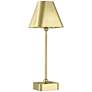 3_Currey & Company 20.0" Gadabout Brass Cordless Rechargeable Table Lamp more views