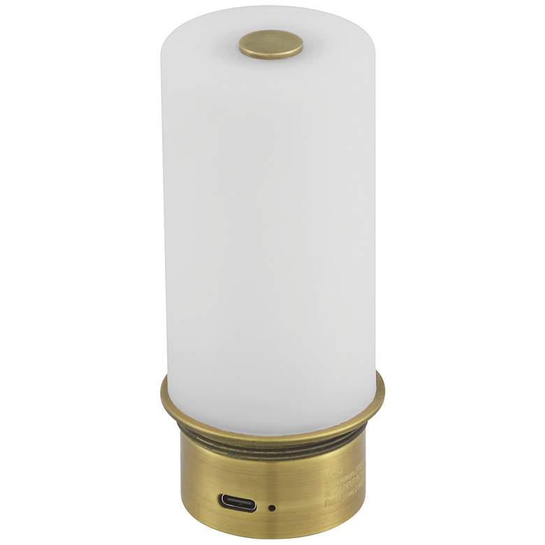 Image 6 Currey & Company 20.0" Gadabout Brass Cordless Rechargeable Table Lamp more views