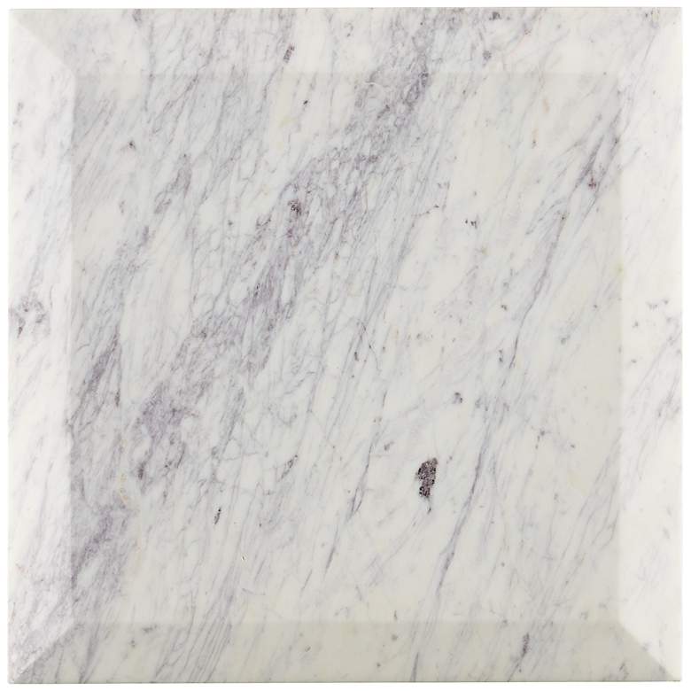 Image 3 Currey & Company 20.5" Oblique Marble Si more views