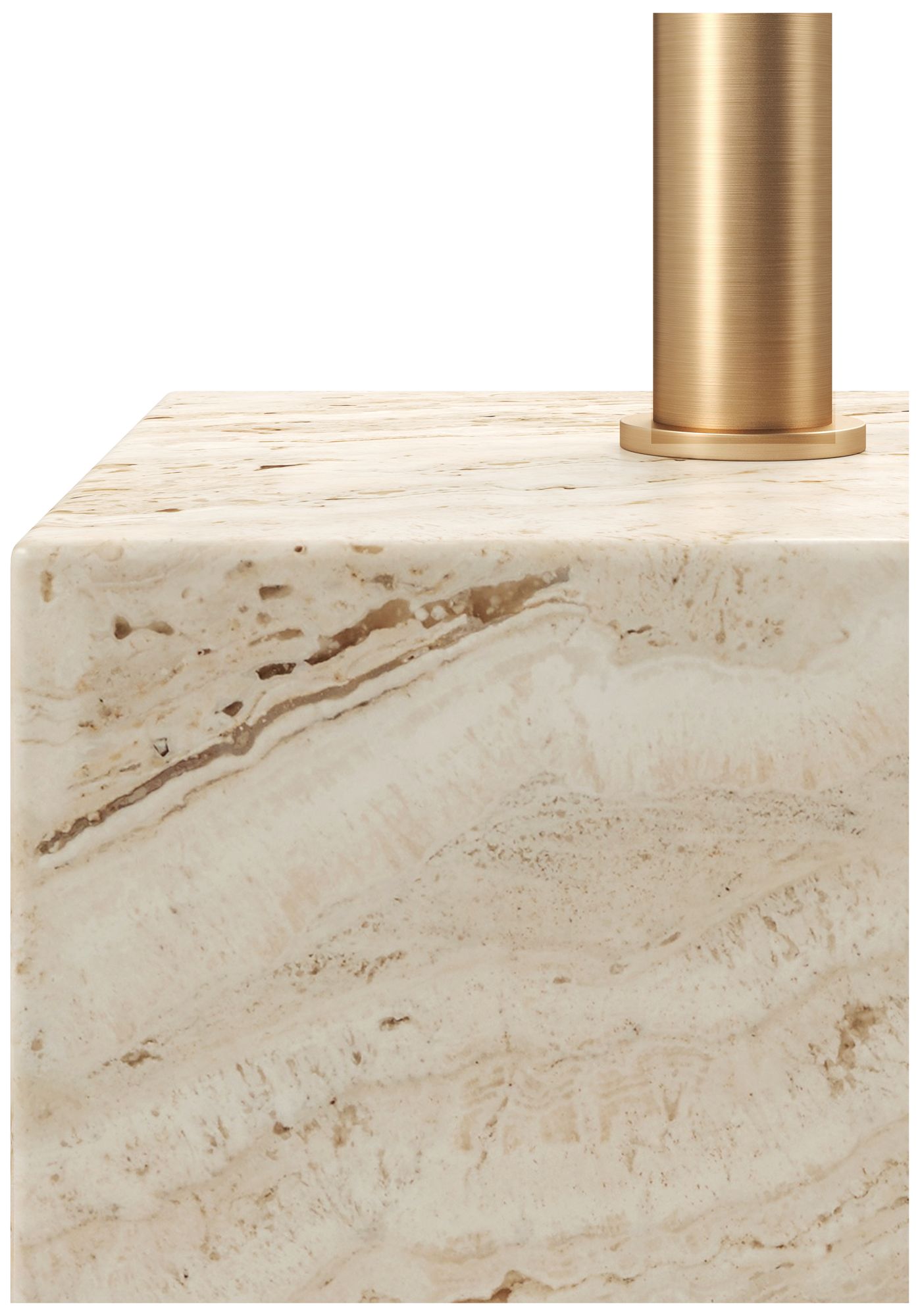 Image 2 Currey & Company 20.5" Prado Travertine more views