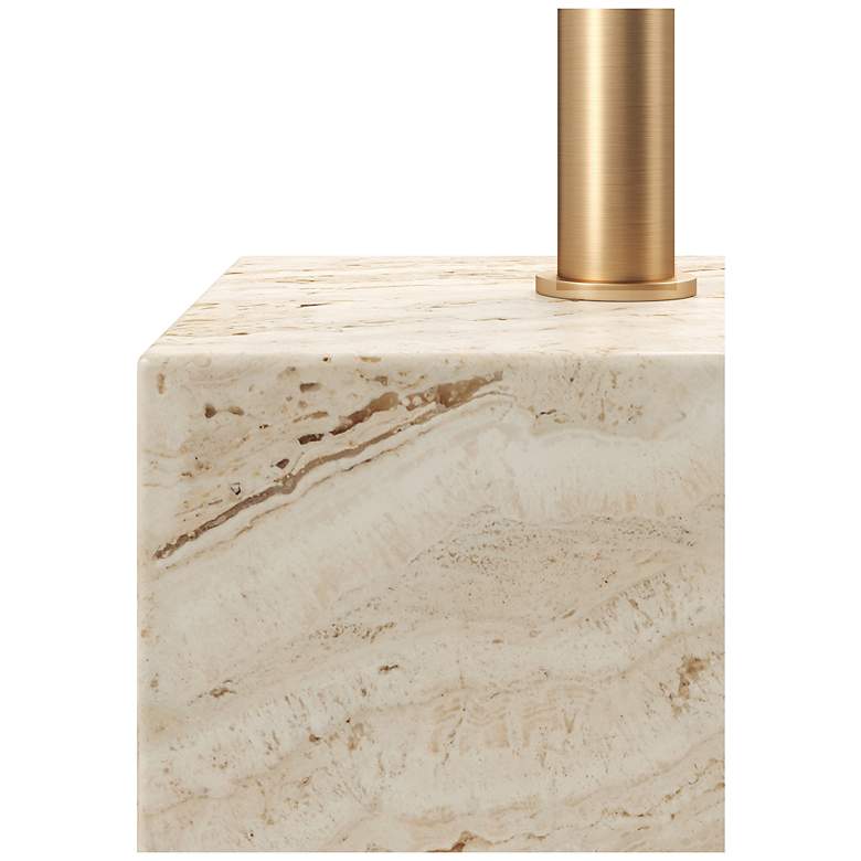 Image 2 Currey & Company 20.5" Prado Travertine more views