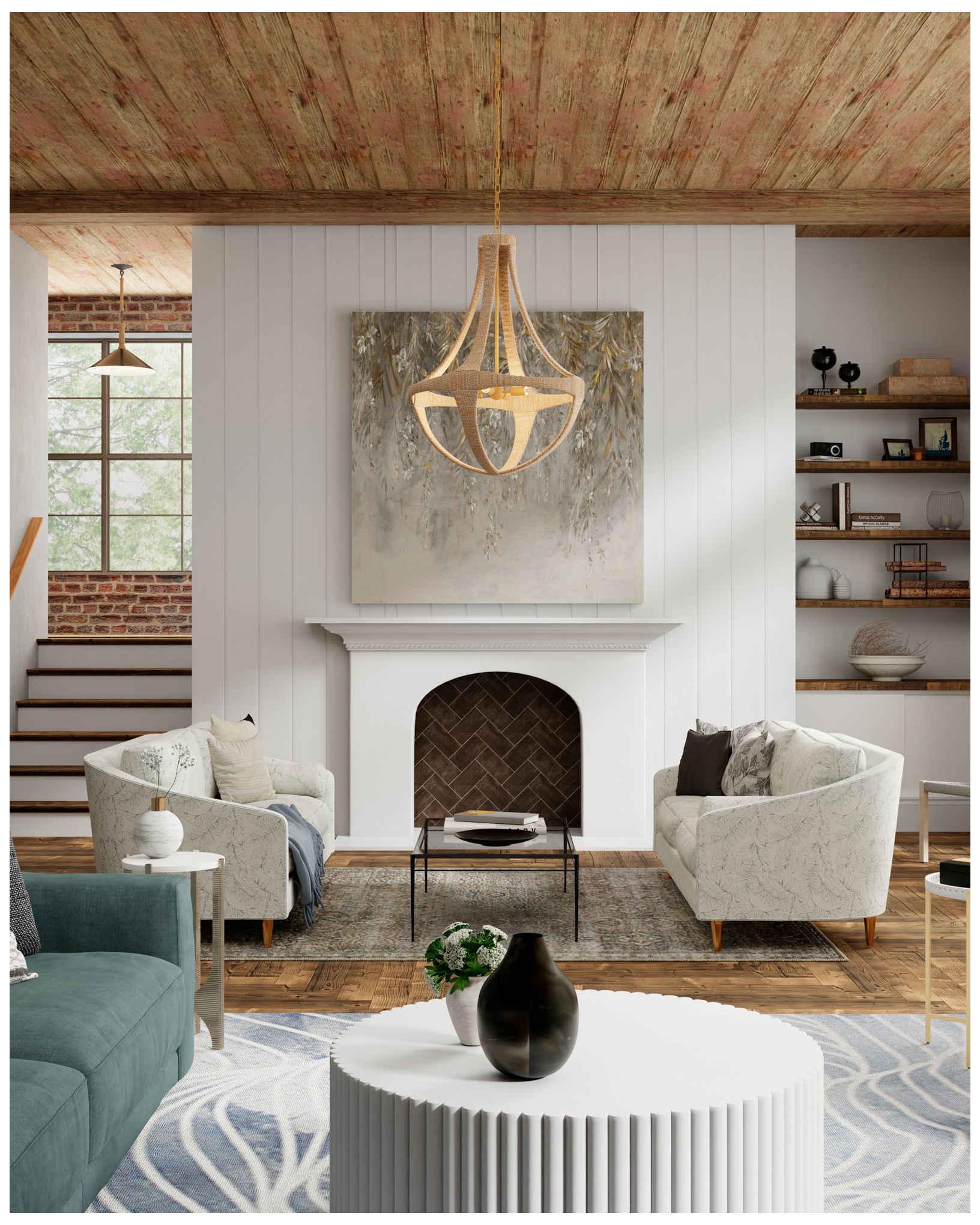 Currey & Company 20" Wide Blacksmith Pendant