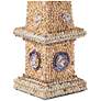 2_Currey & Company 22.75" x 6.25" x 6.25" Coquillage Short Obelisk more views