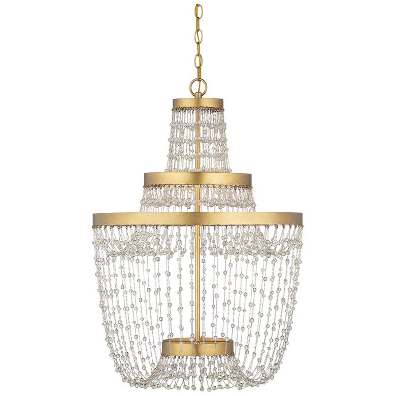Image 1 Currey & Company 22" Mademoiselle Medium 3-Light Chandelier