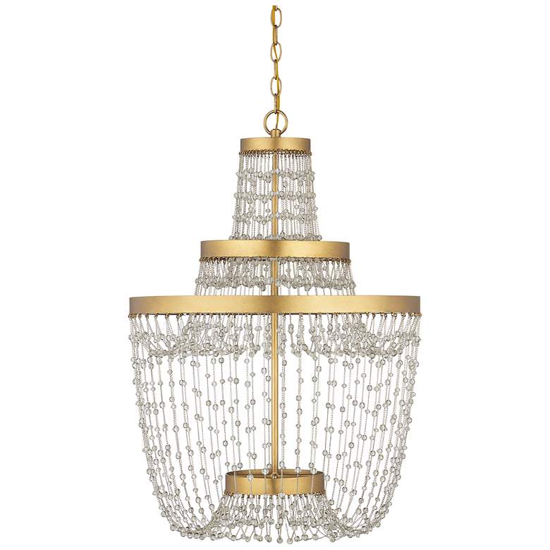 Image 5 Currey & Company 22" Mademoiselle Medium 3-Light Chandelier more views