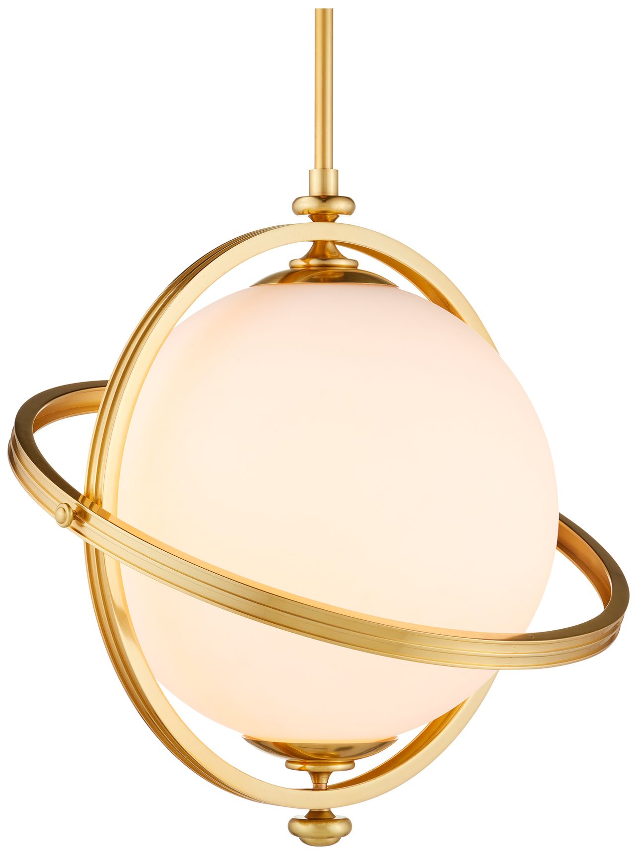 Currey & Company 22" Wide Brass Pendant