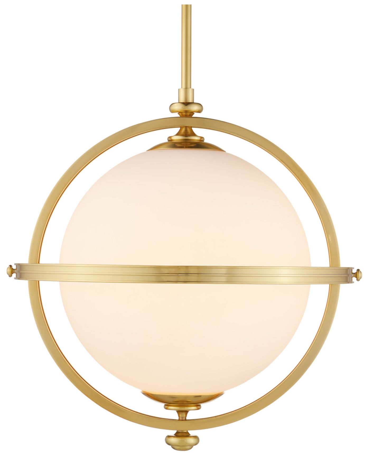 Image 3 Currey & Company 22" Wide Brass Pendant more views