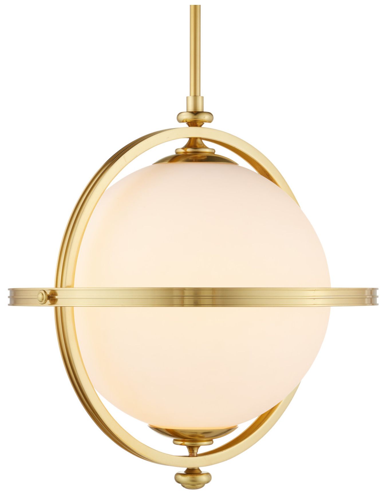 Image 4 Currey & Company 22" Wide Brass Pendant more views