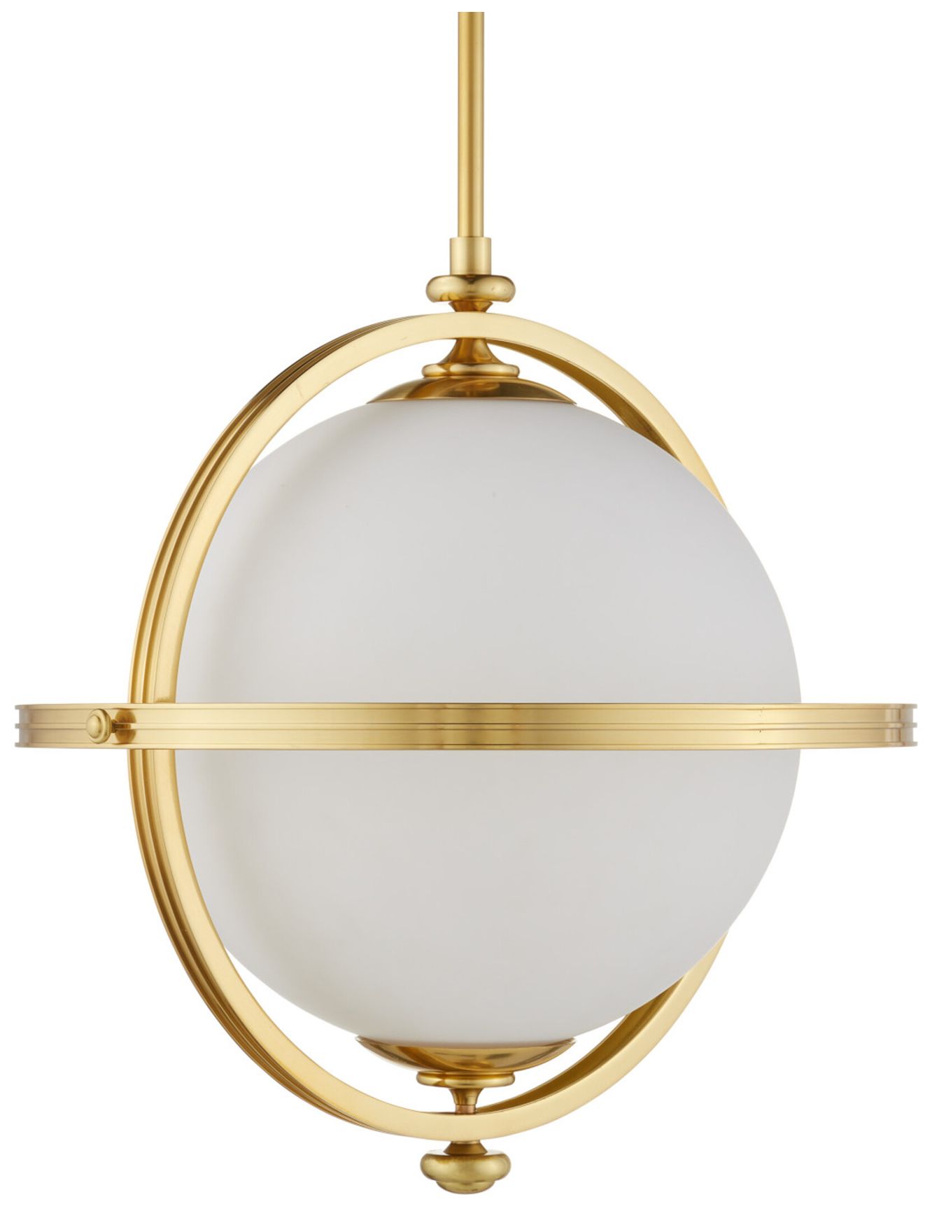 Image 5 Currey & Company 22" Wide Brass Pendant more views