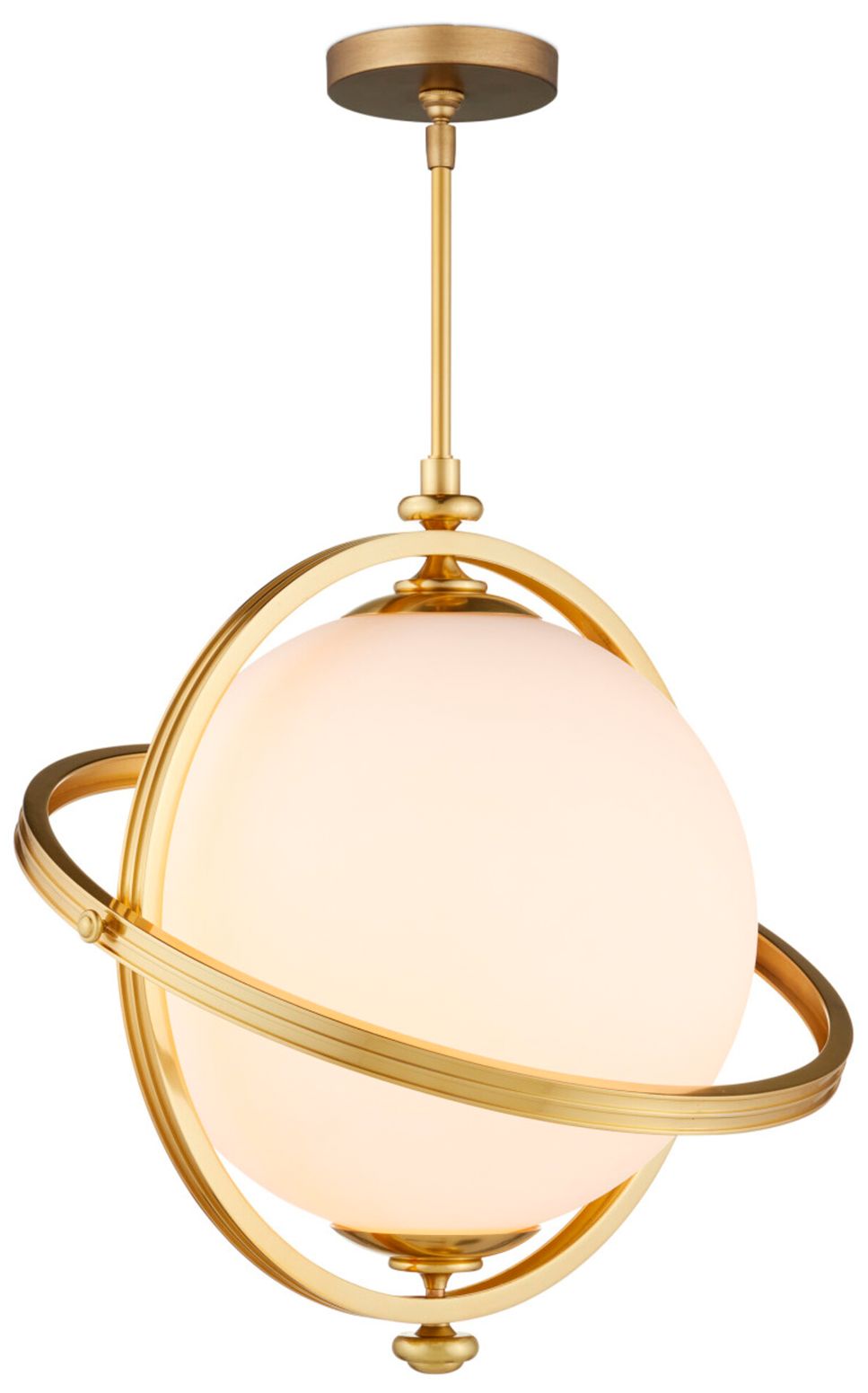 Image 7 Currey & Company 22" Wide Brass Pendant more views