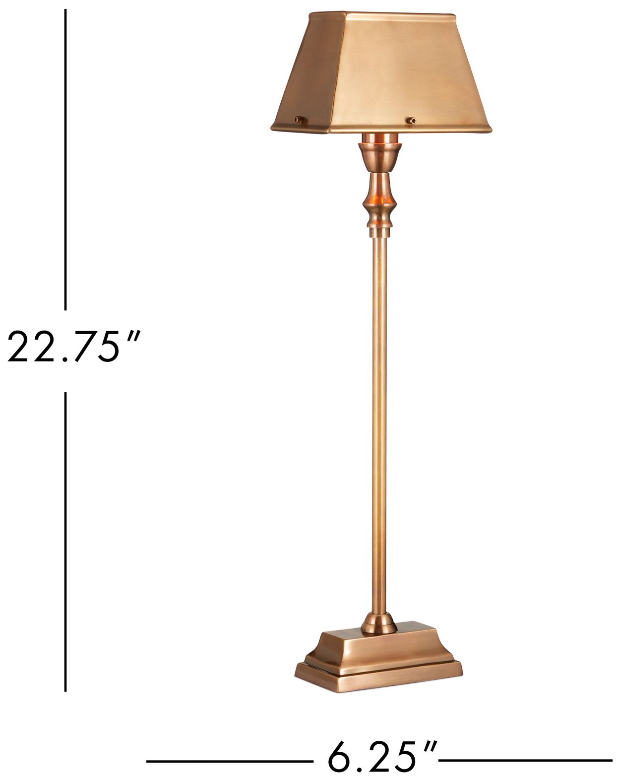 Currey & Company 23" High Antique Brass Table Lamp