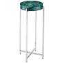 1_Currey & Company 23" Rina Teal Drinks Ta