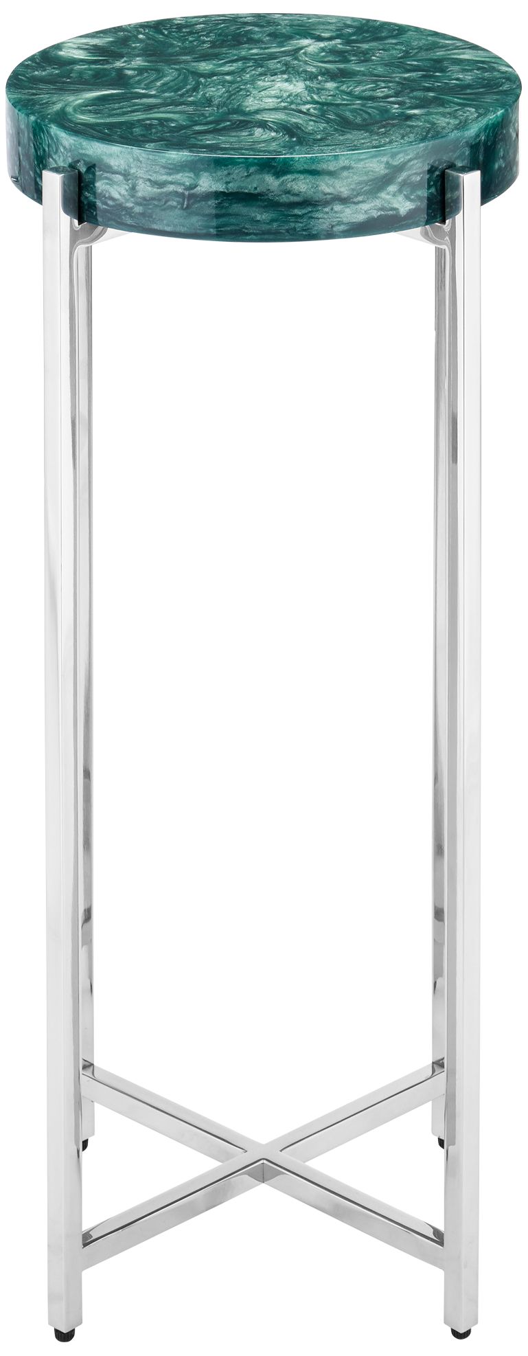 Image 4 Currey & Company 23" Rina Teal Drinks Ta more views