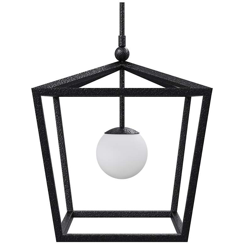 Image 4 Currey & Company 24.5"x18"x18" Denison Medium Black 1-Light Outdoor Lantern more views